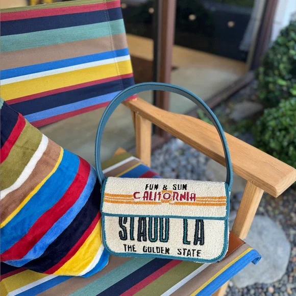 STAUD BEADED TOMMY BAG LA Limited Collection - Picture 2 of 9